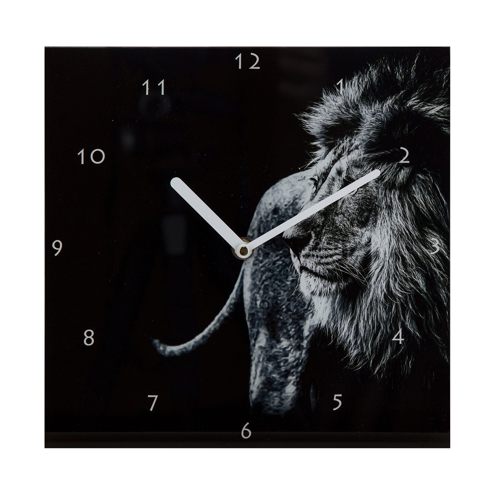 HTI-Living Wanduhr Wanduhr Löwe (Wanddeko Wandbild Glas)