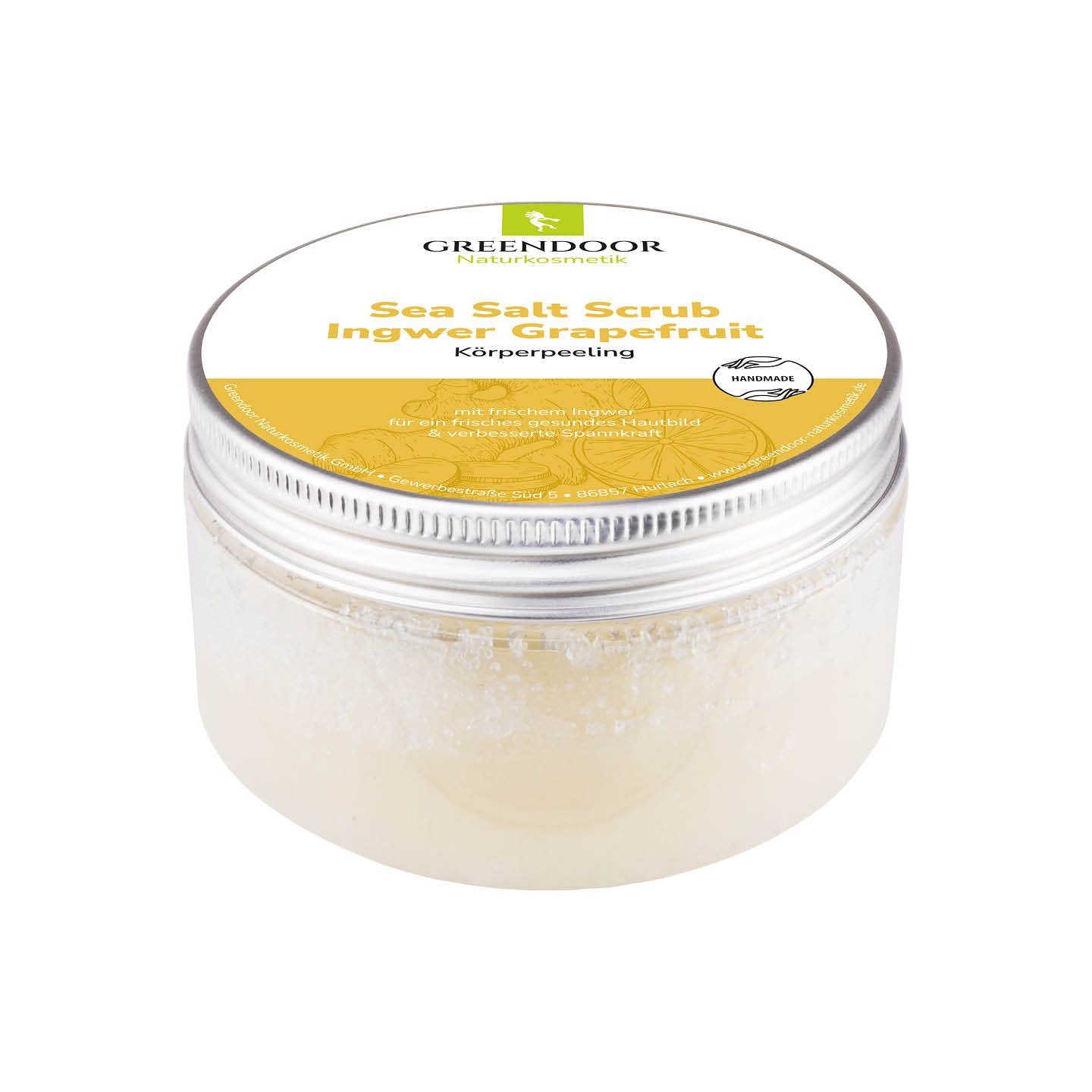 GREENDOOR Ingwer Körperpeeling Scrub Salt Grapefruit Sea