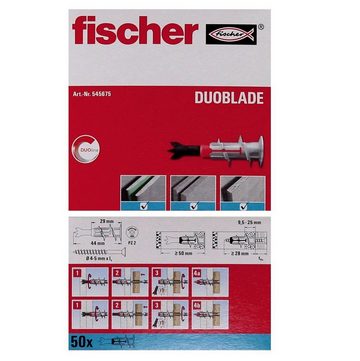Fischer Gipskartondübel Fischer Gipskartondübel DUOBLADE 44mm 50 Stk. (545675)