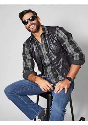 MEN PLUS BY HAPPY SIZE Жилет кожаный