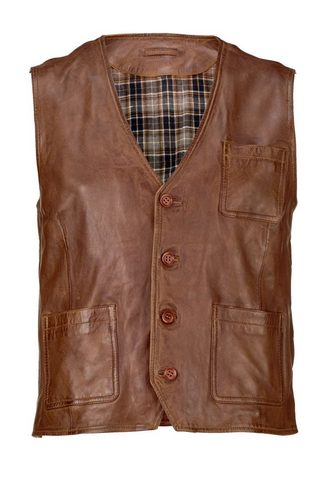 MEN PLUS BY HAPPY SIZE Жилет кожаный