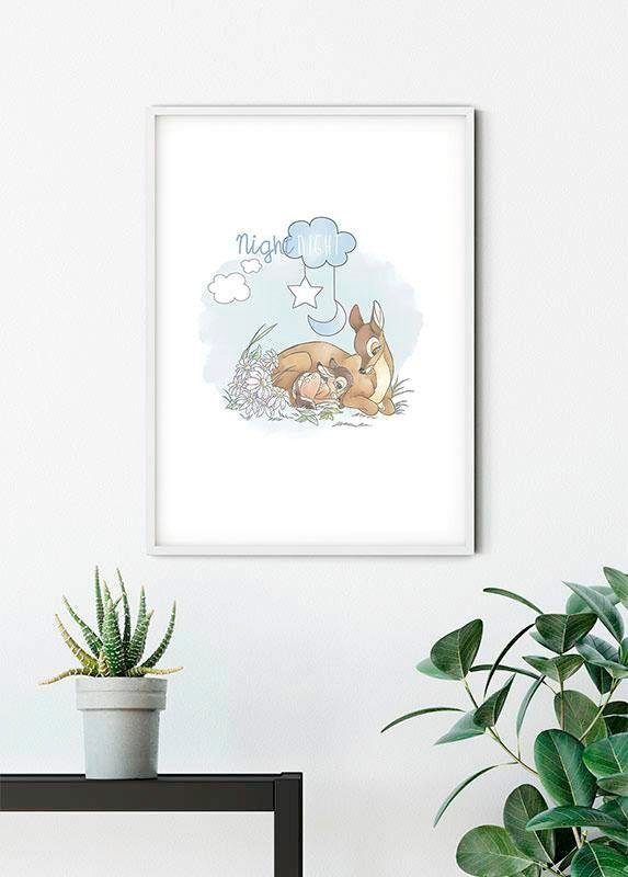 Disney Bambi (1 Poster Night, St), Kinderzimmer, Komar Wohnzimmer Schlafzimmer, Good