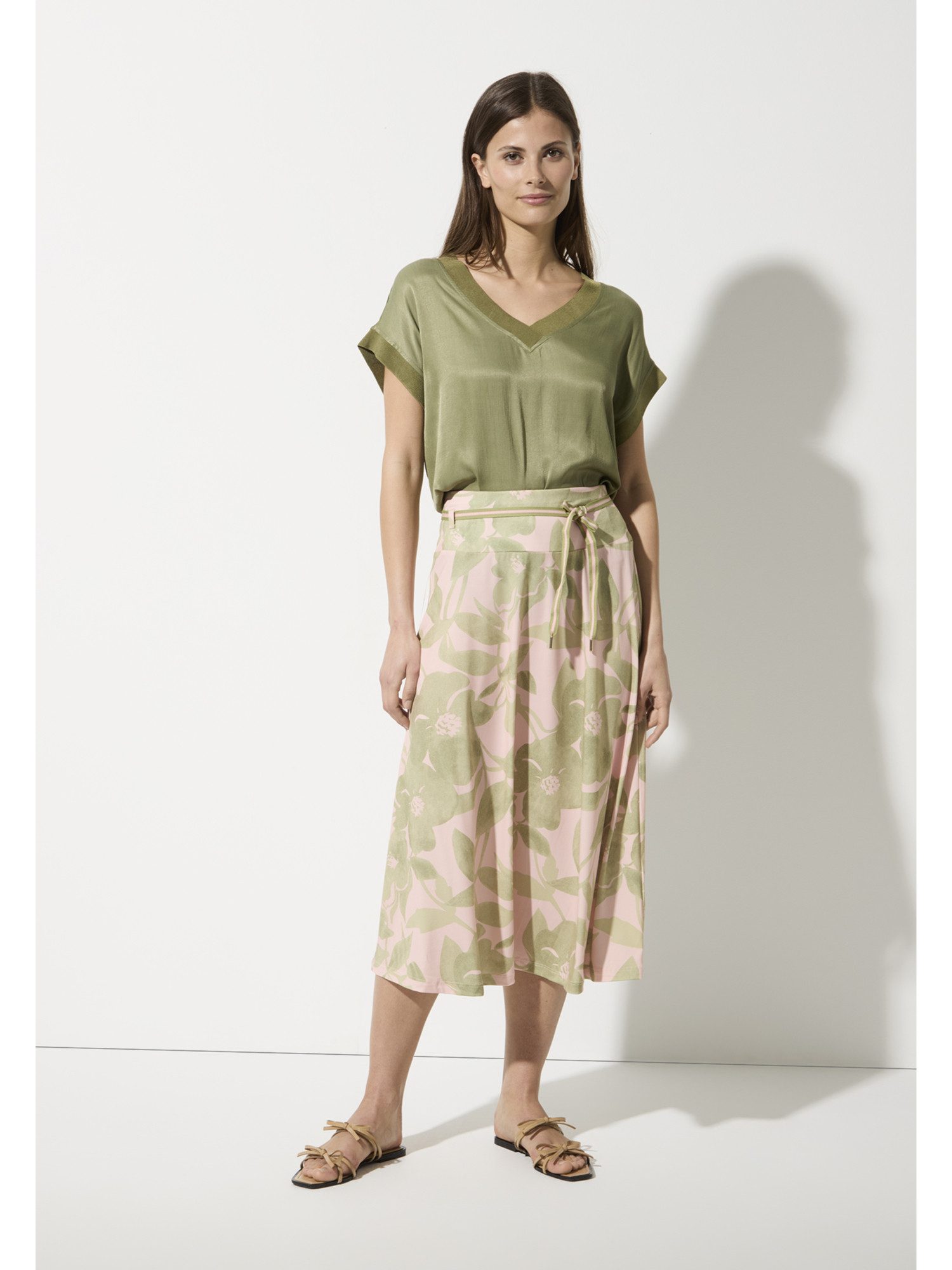 MORE&MORE Blusenshirt Flower Printed Blouse günstig online kaufen