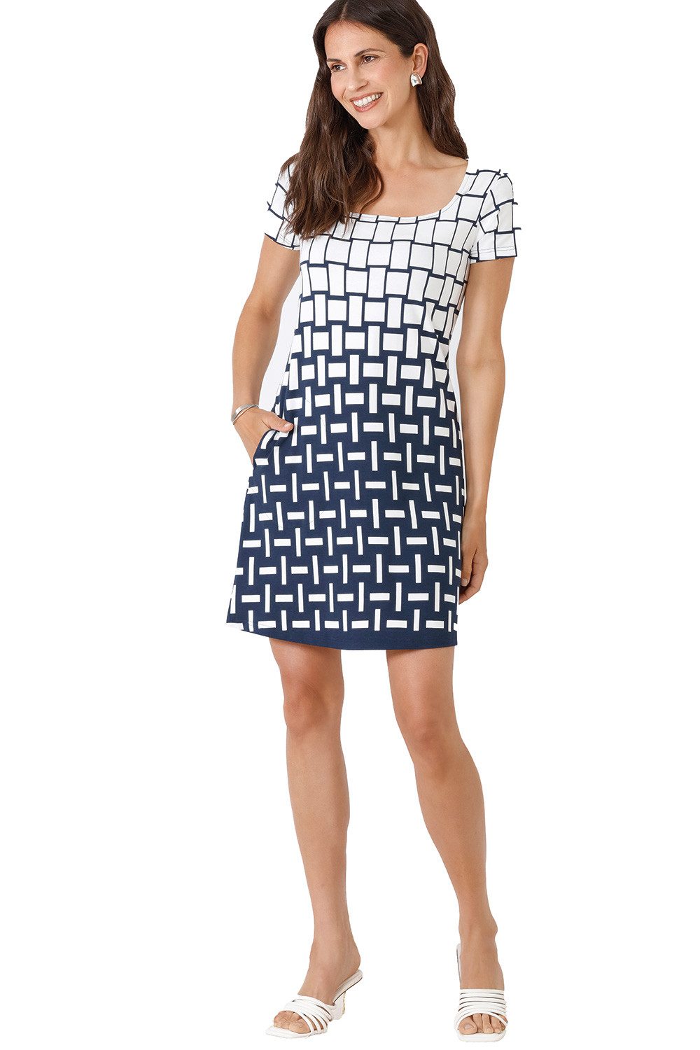 Jerseykleid Hajo Damen Sommerkleid 85 cm Kastenausschnitt
