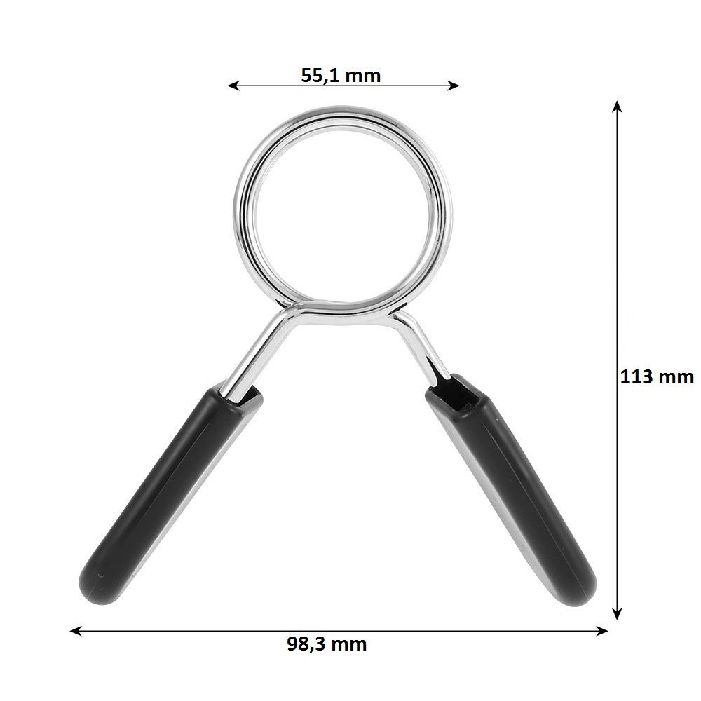 BAYLI Kurzhantel Schnellverschluss für Hanteln [2er 50 mm Set], Hantelverschluss