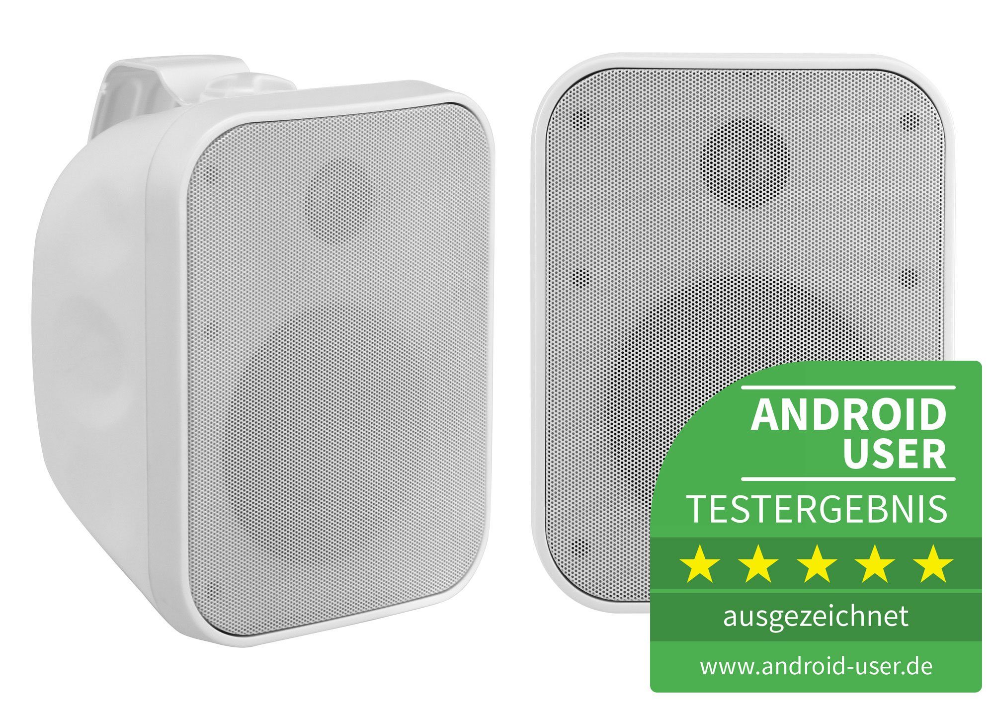 Pronomic Paar OLS-5 DJ PA Outdoor-Lautsprecher Außenlautsprecher (N/A, 40 W, Allwetter-Lautsprecher für Garten, Terrasse, Restaurant)