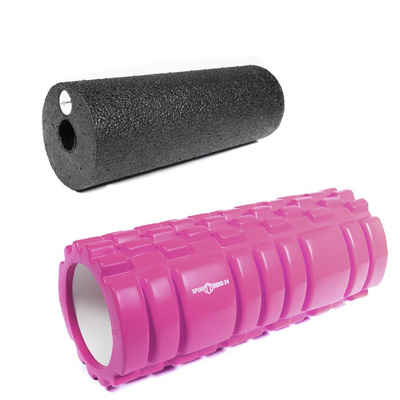 Sporttrend 24 Massagerolle Rolle mit Noppen Pink + Rolle 15cm, Massagerolle Yogarolle Pilatesrolle Schaumstoffrolle Bindegewebsrolle