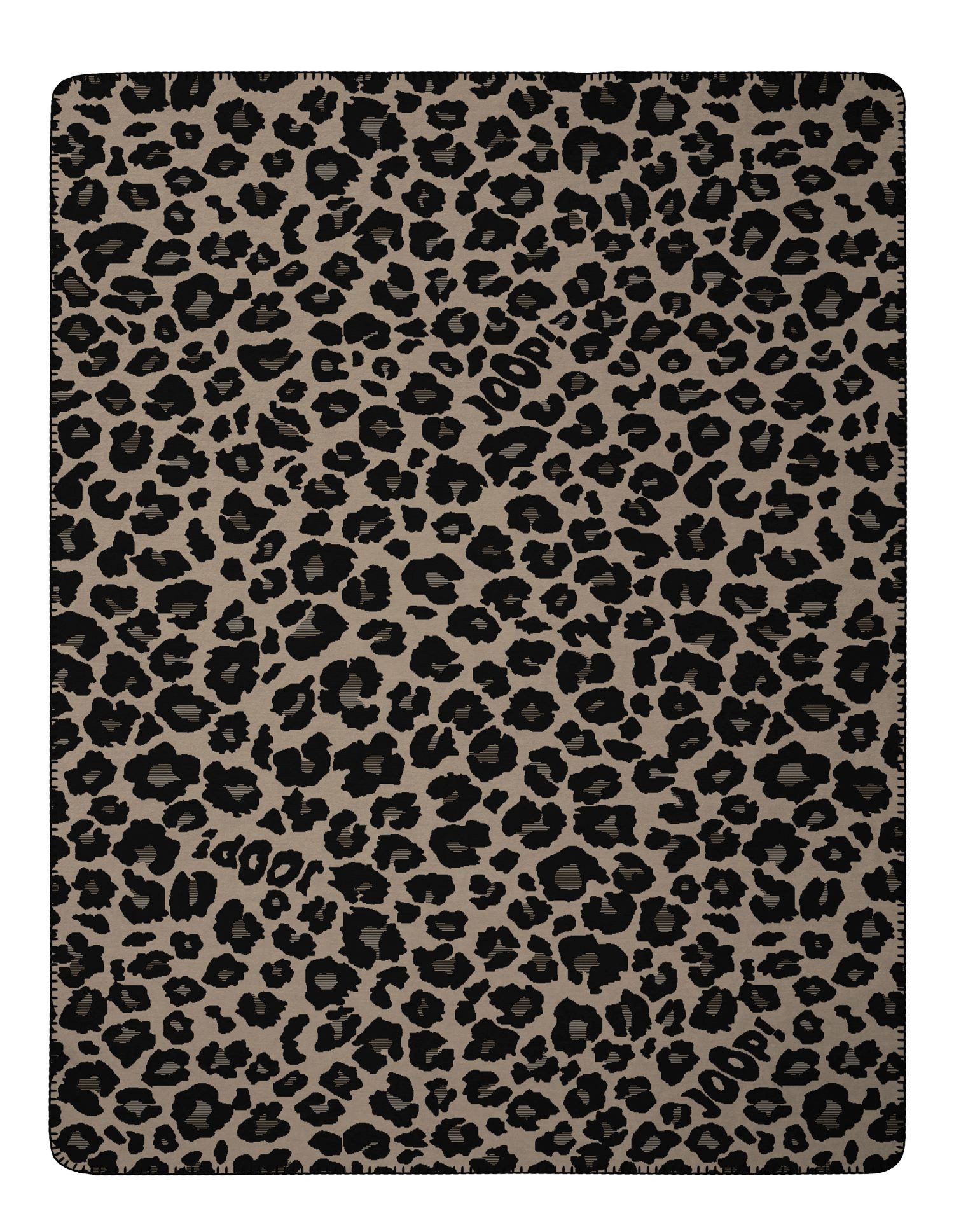 Wohndecke Joop! Wohndecke Kuscheldecke 150x200 cm Leopard Tierfell taupe schwarz, JOOP!