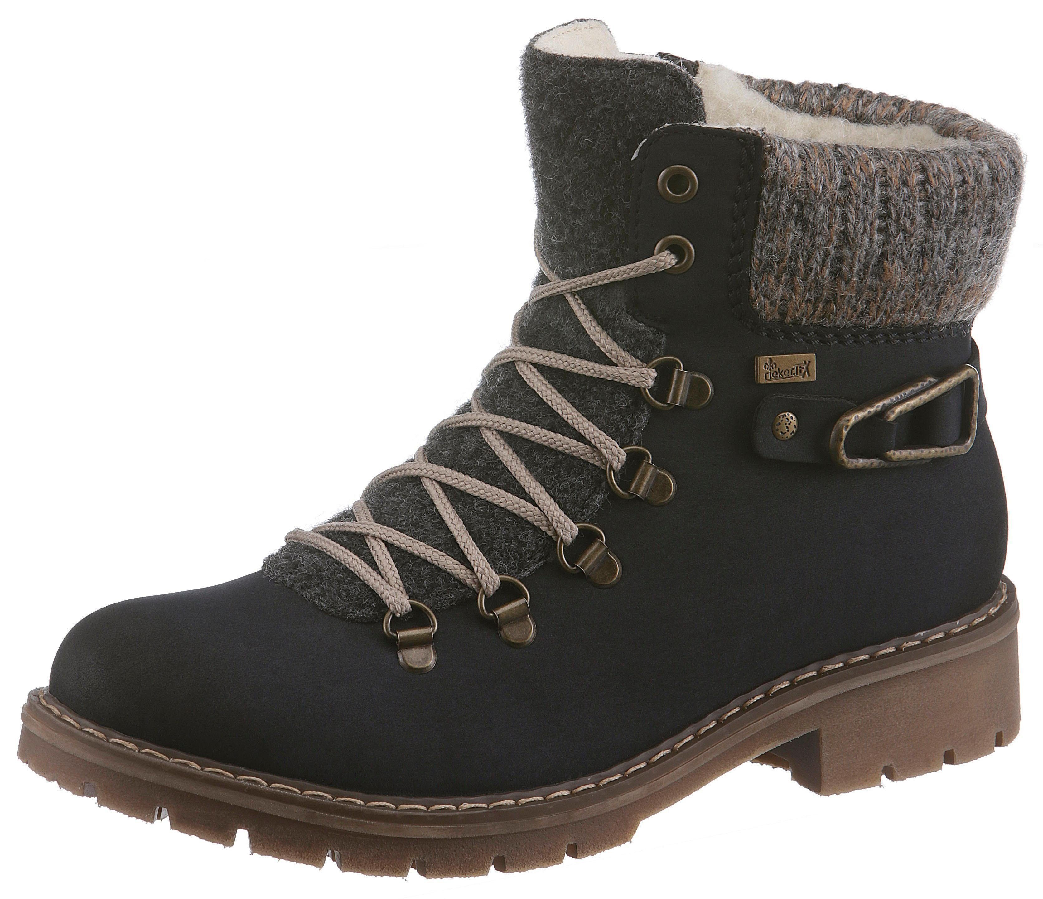 Rieker Winterstiefelette mit Strickrand und Rieker-TEX