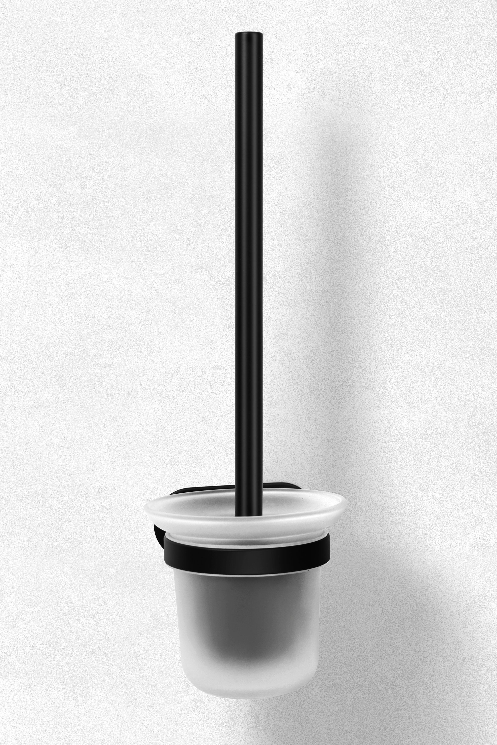Ambrosya WC-Garnitur Toilettenbürstenhalter ohne Bohren Klobürstenhalter zum Kleben Bad WC, WC, Badezimmer, (Paket), Einfache Montage – Bild 3 von 5