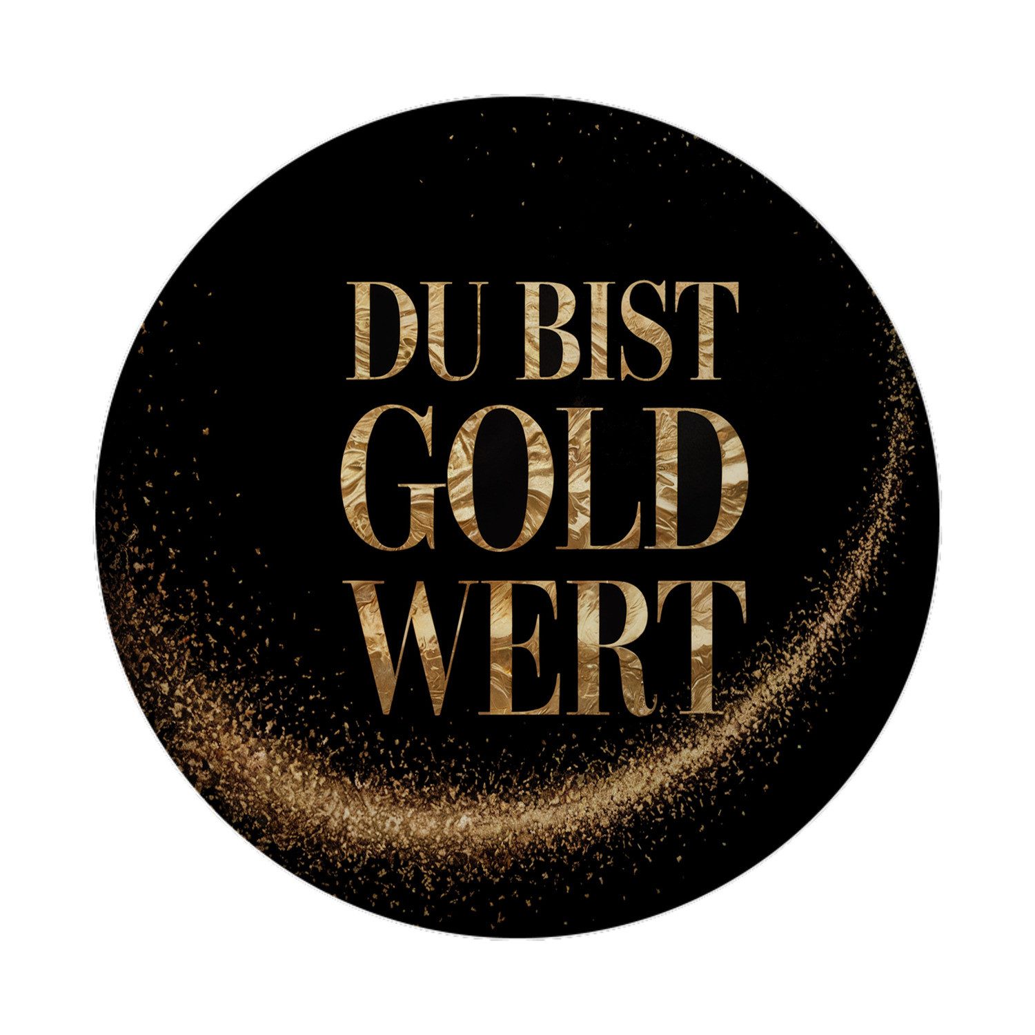 speecheese Magnet Du bist Gold wert Magnet Goldener Text