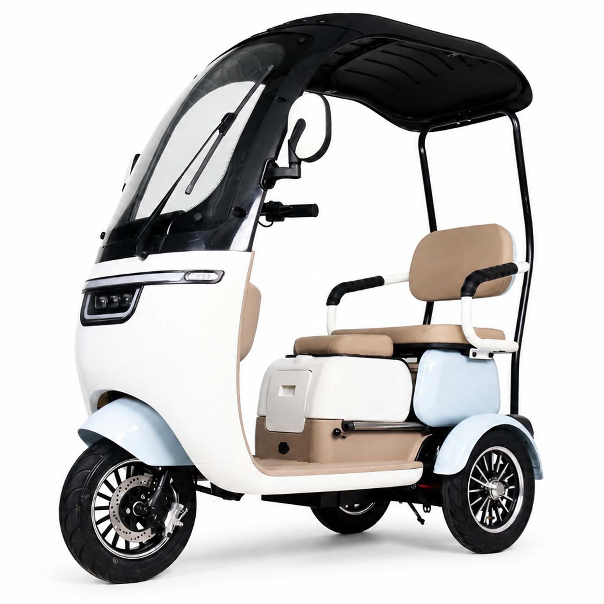 Urban Hopper E-Motorroller Urban Hopper Shine 3-Rad Elektrofahrzeug 25 km/h L2e-P, 1000 W, 25 km/h, Dach, Heckkoffer, bis 70 km Reichweite, 1000 W Brushless Motor