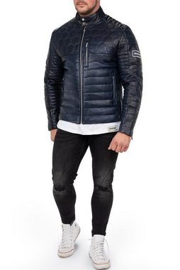 Reichstadt Lederjacke Herren ECHTLEDER Jacke 22RS31LUX (1-St) Edles Design Wabenmuster