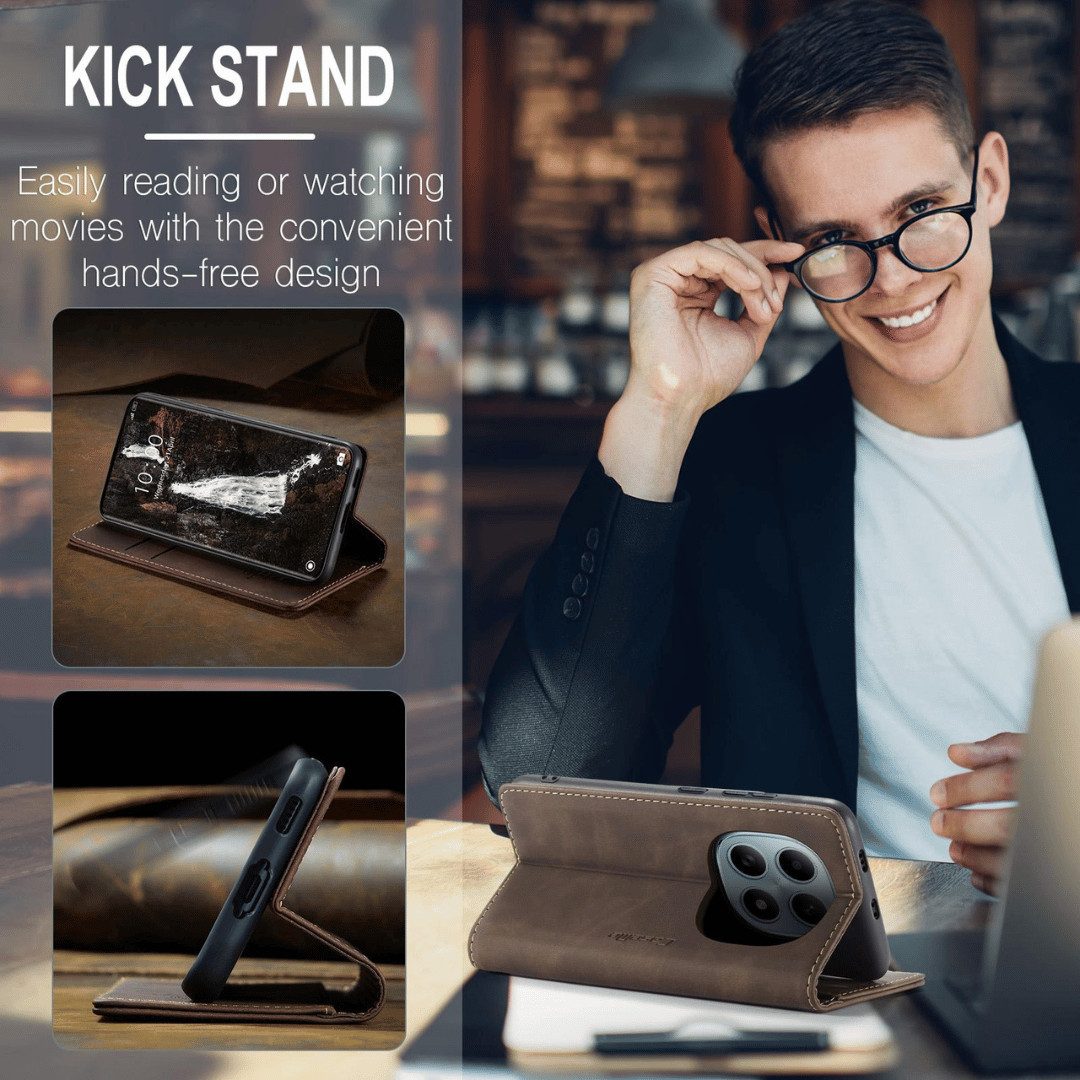 SmartUP Smartphone-Hülle für Xiaomi Redmi Note 15 / Pro / Pro+ 4G / 5G Klapphülle Tasche Case 6,83, Integrierte Standfunktion, zwei Kartenfächer – Bild 5 von 5