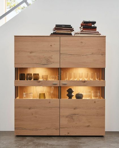 NETFURN BY GWINNER Wohnwand »ANZIO HOLZ 151«, Breite 130 ...