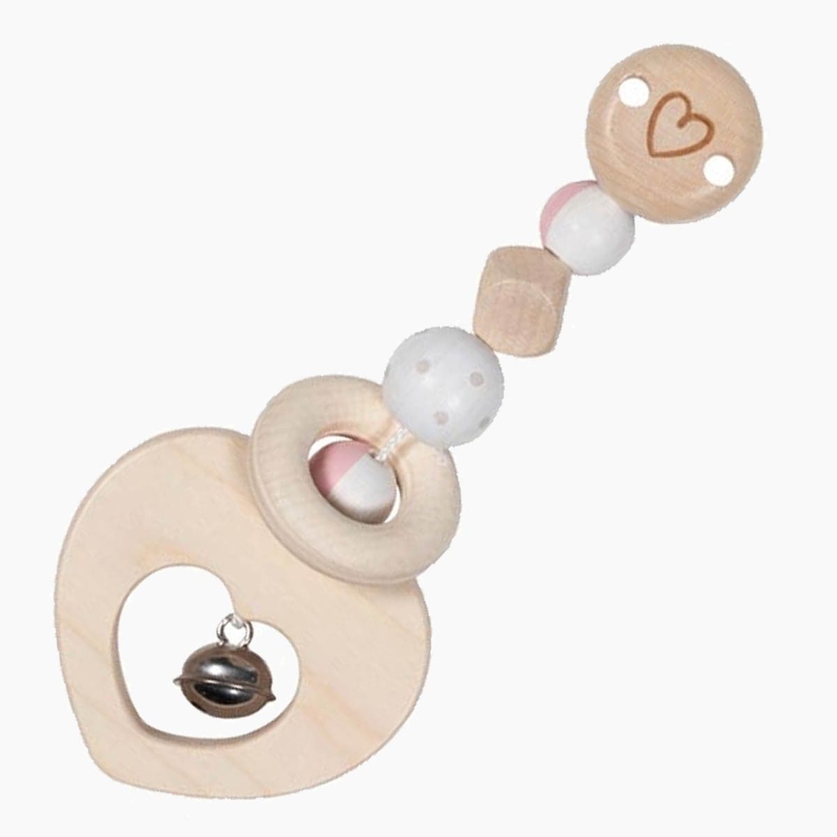 goki Kinderwagenanhänger Clip Herz (packung, 1-tlg., set), tolles Geschenk zur Geburt oder Taufe
