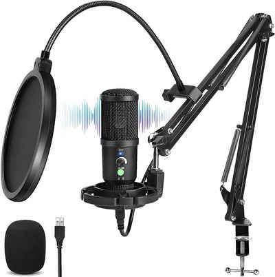 iceagle Mikrofon USB Mikrofon Kondensator Microphone Kit Nierencharakteristik