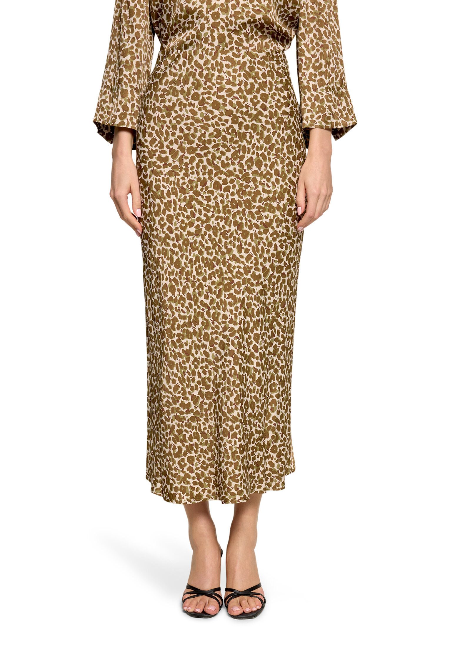 Betty Barclay Maxirock Damen mit Leoprint