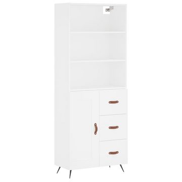 vidaXL Anrichte Highboard Weiß 69,5x34x180 cm Holzwerkstoff