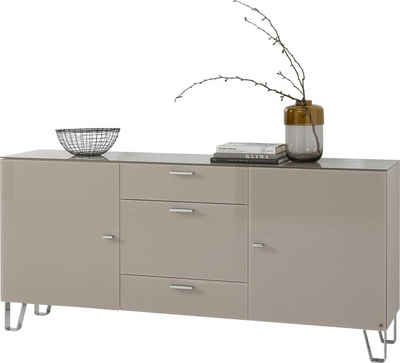 LEONARDO Sideboard »CUBE«, auf Designfüßen, mit 2 Türen und 3 Schubladen, Breite 189 cm LEONARDO Sideboard »CUBE«, auf Designfüßen, mit 2 Türen und 3 Schubladen, Breite 189 cm