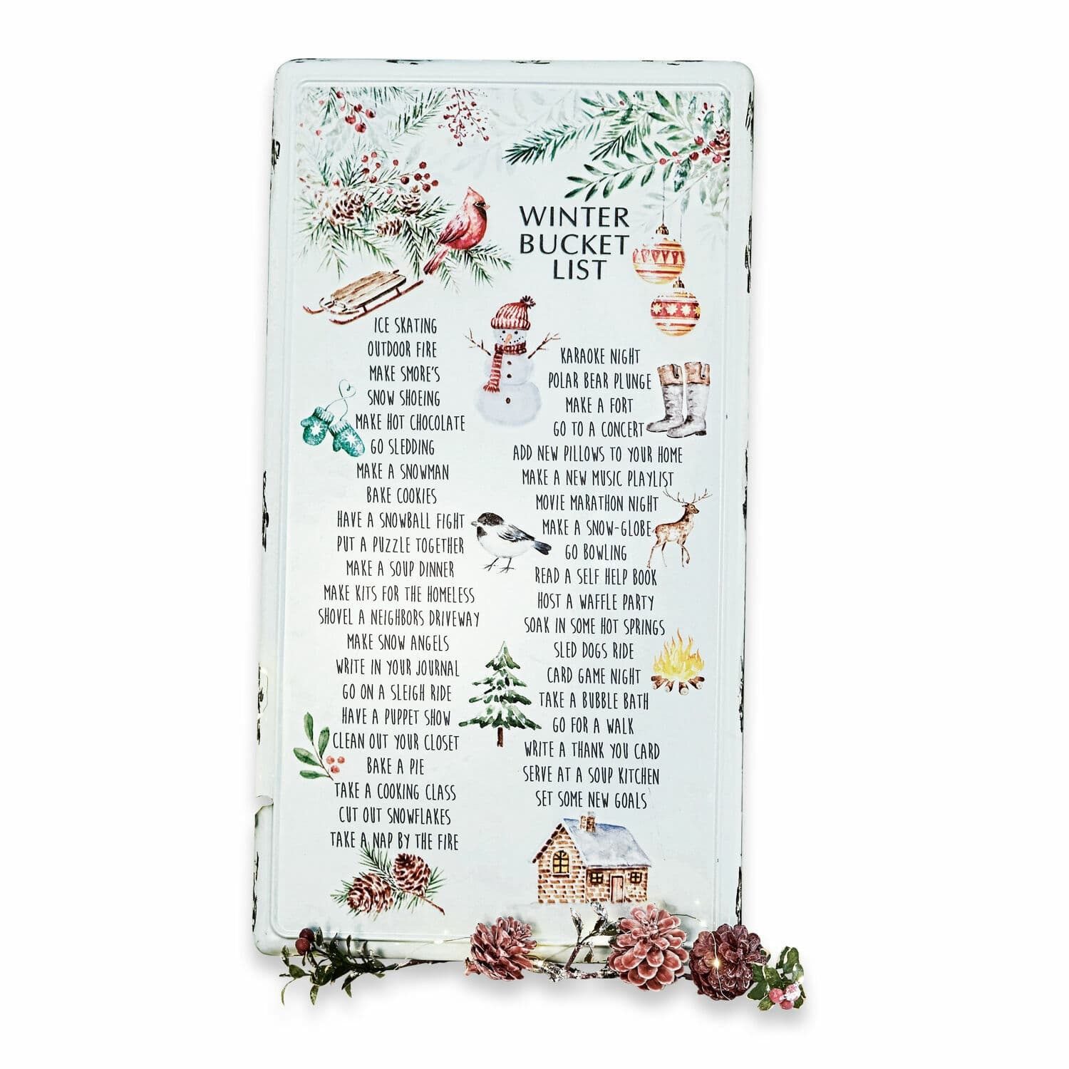 Mirabeau Wanddekoobjekt Deko-Schild List weiß/schwarz