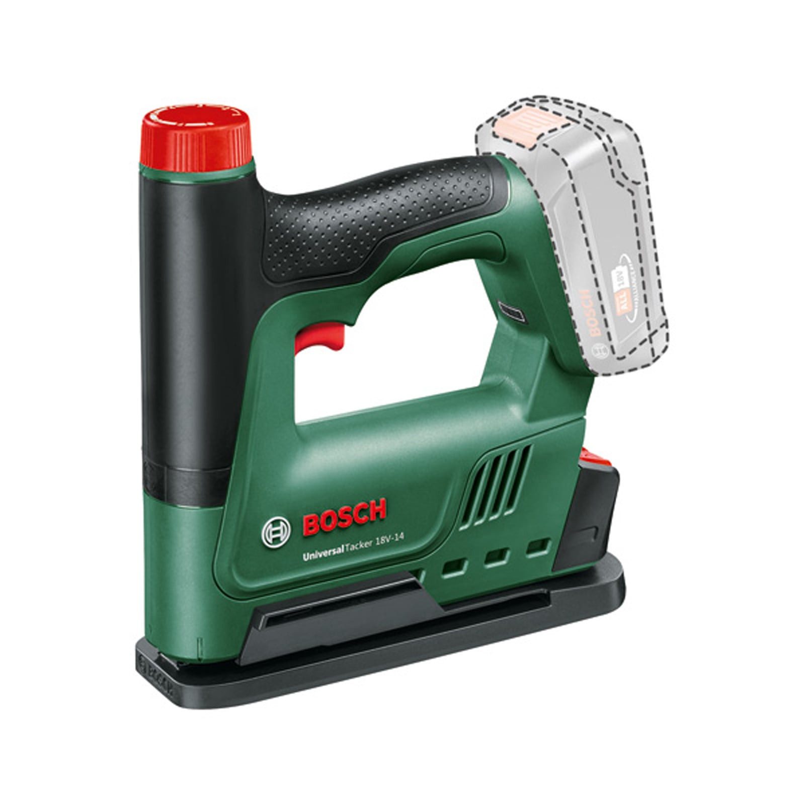 BOSCH Akku-Tacker Bosch Akku-Tacker UniversalTacker 18V-14 mit 1000 Klammern und Papiera
