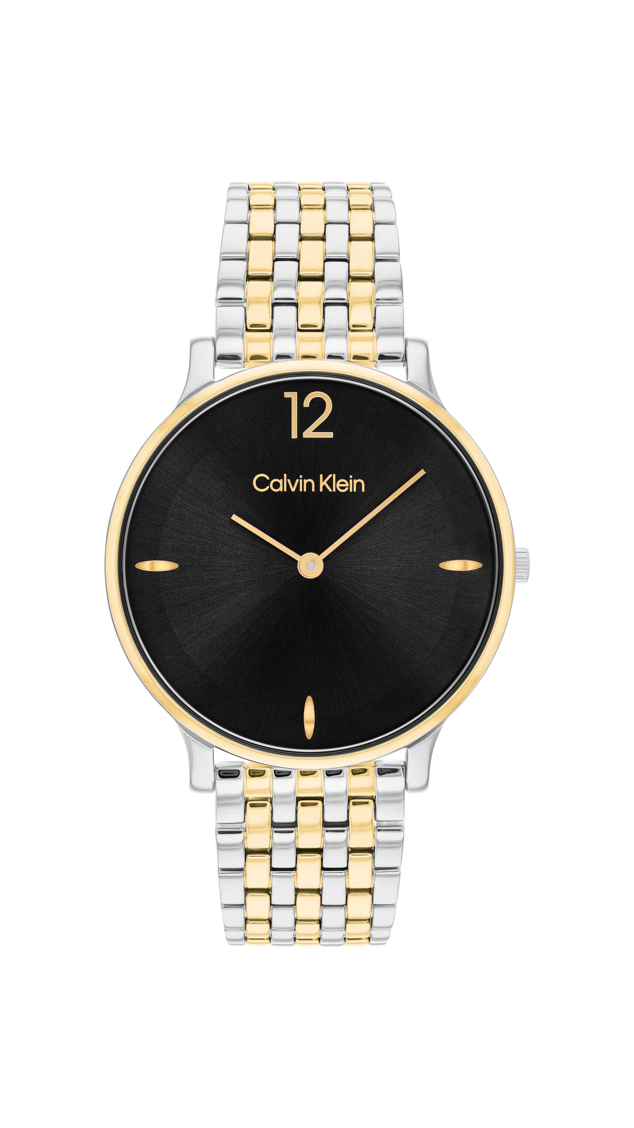 Calvin Klein Quarzuhr Luxe 25100171, Armbanduhr, Damenuhr, Edelstahlarmband, analog