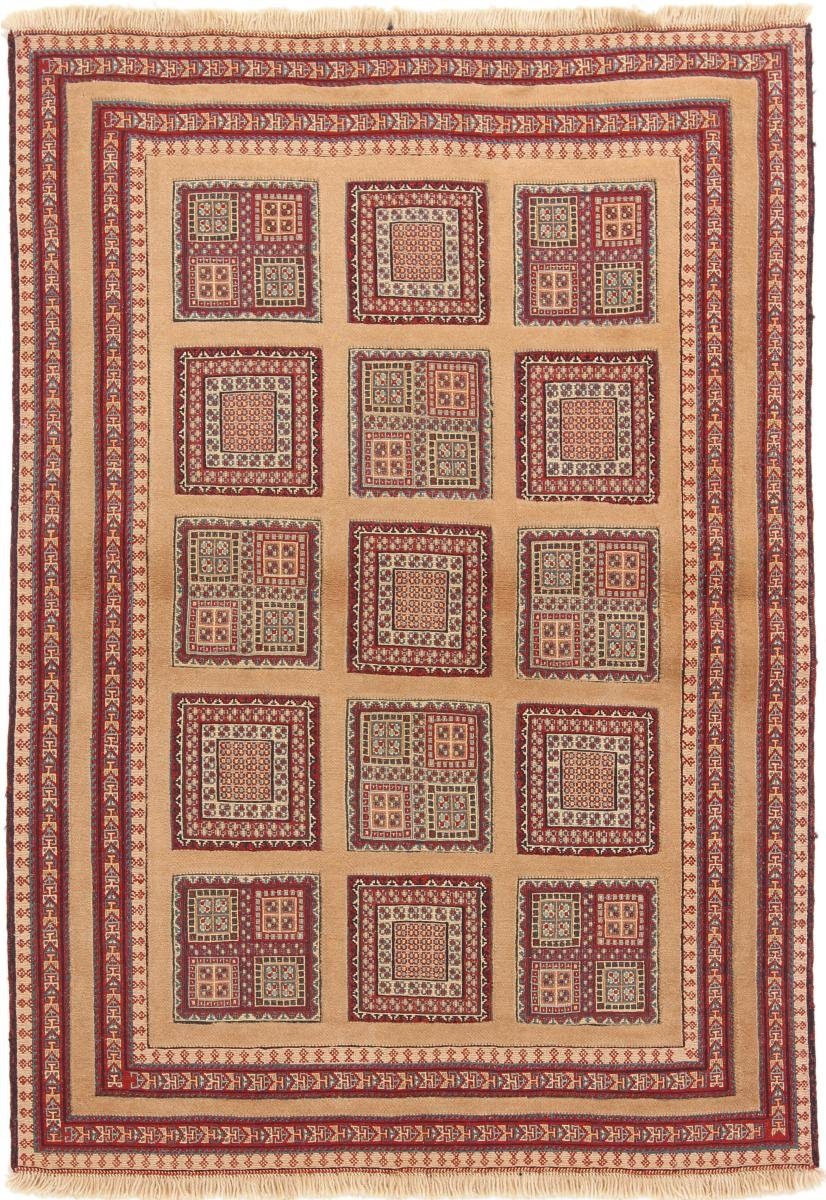 Orientteppich Kelim Soozani Nimbaft 118x166 Handgeknüpfter Orientteppich, Nain Trading, rechteckig, Höhe: 8 mm