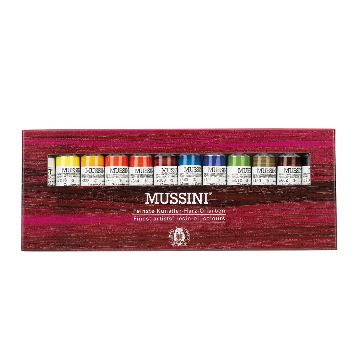 Schmincke Ölfarbe Schmincke MUSSINI Malkästen - Kartonset - 12 x 15 ml