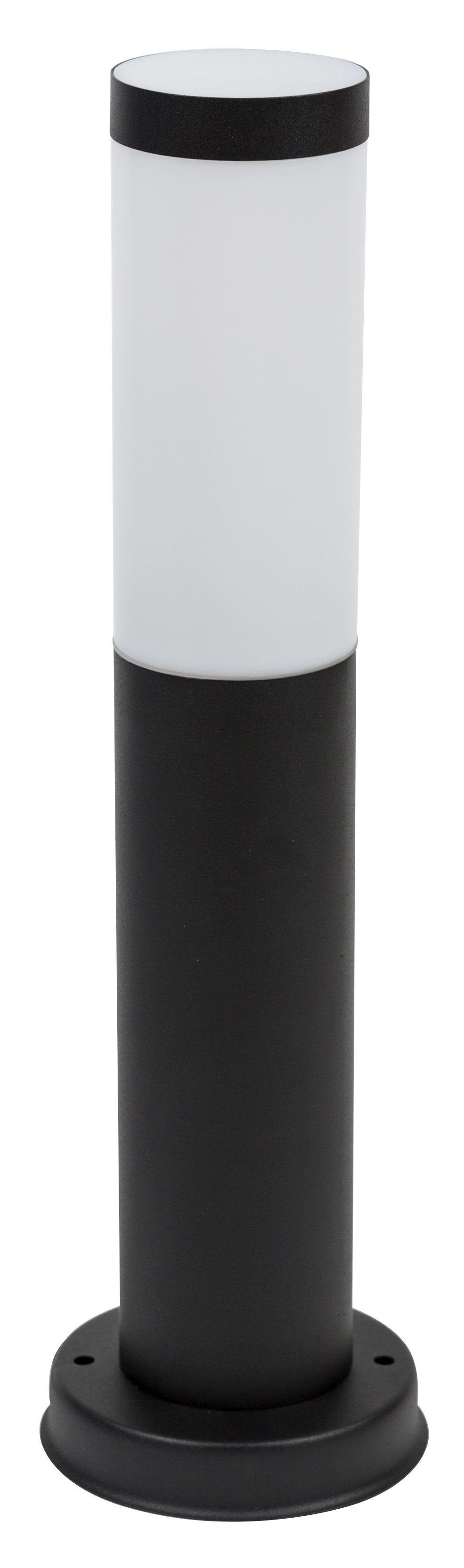 HEITRONIC Sockelleuchte Larisa, ohne Leuchtmittel, Standleuchte,Außenlampe, Pollerleuchte,aus Edelstahl(schwarz lackiert)
