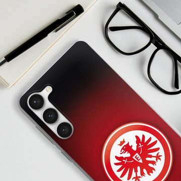 DeinDesign Handyhülle Eintracht Frankfurt Offizielles Lizenzprodukt Wappen, Samsung Galaxy S23+ Silikon Hülle Bumper Case Handy Schutzhülle