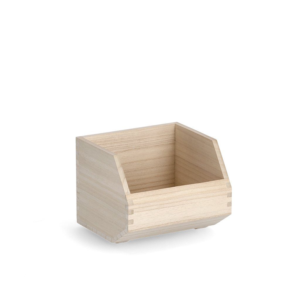 Zeller Present Aufbewahrungskorb Stapelkiste, Holz günstig online kaufen