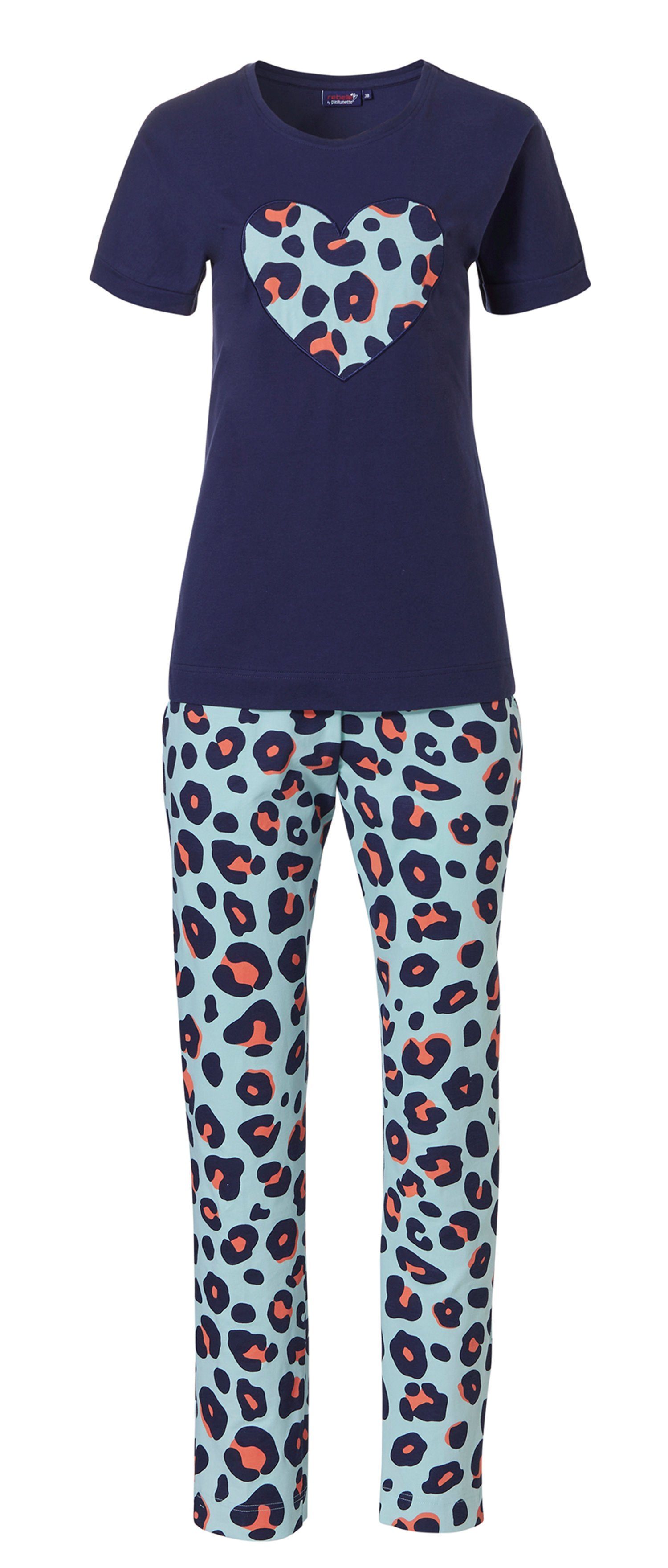 Rebelle Schlafanzug Damen Pyjama (2 tlg) Modisches Design