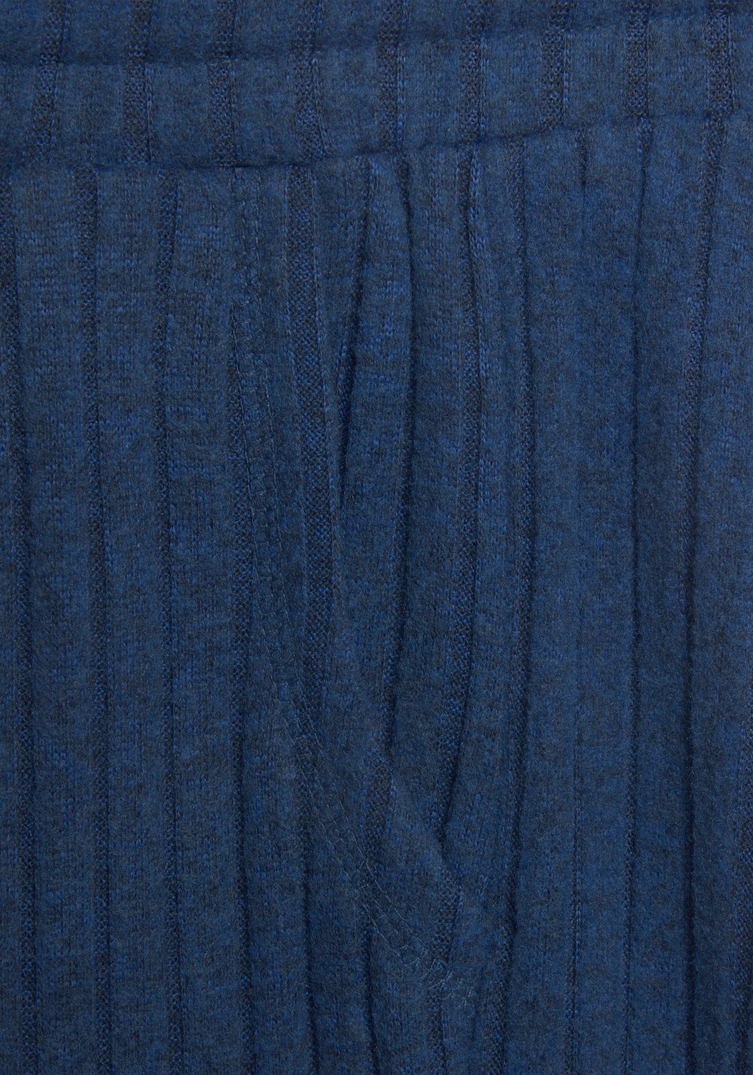 LASCANA Homewearhose -Lounge-/Strickhose mit weitem Bein und seitlichen Taschen, Loungewear