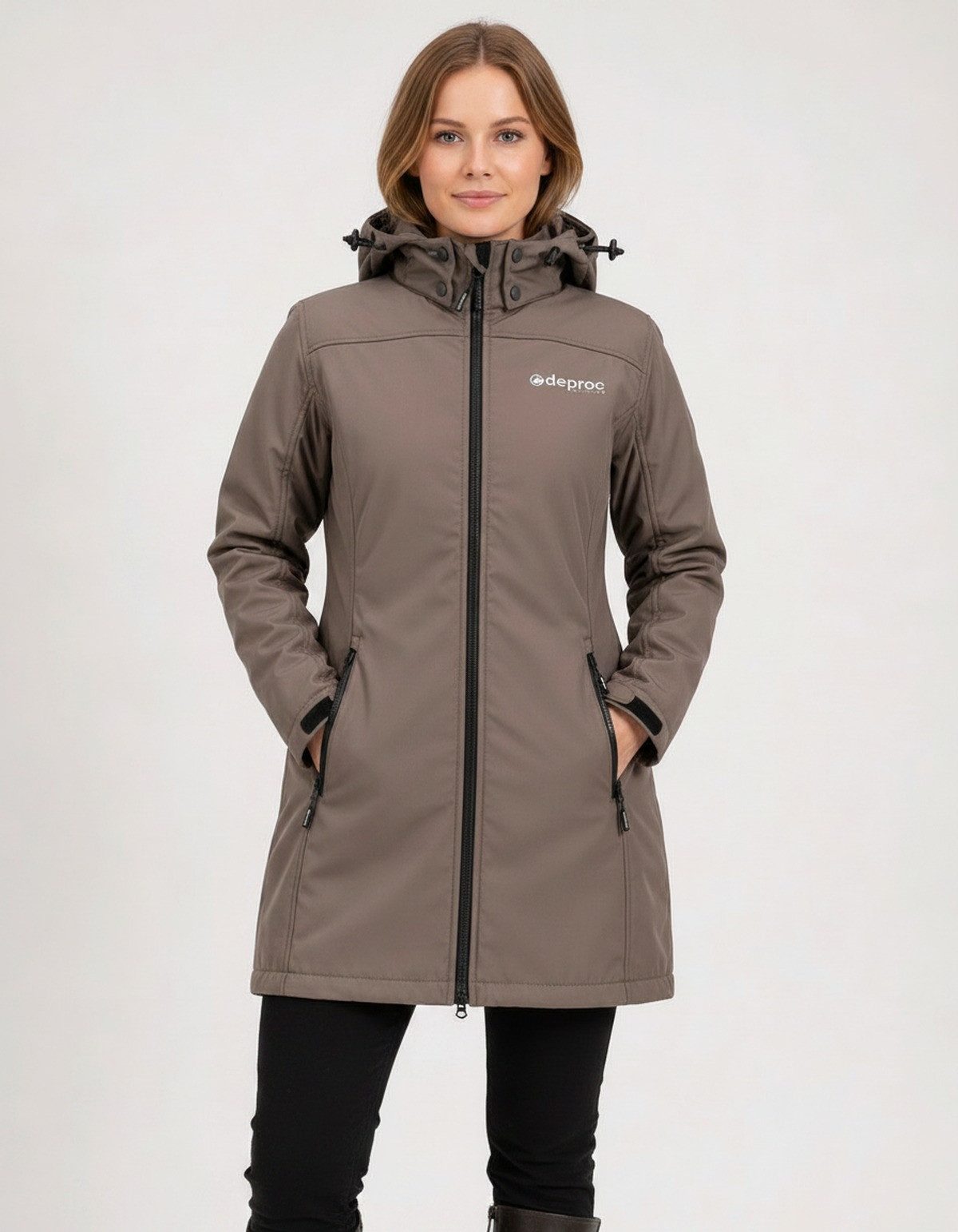 DEPROC Active Kurzmantel KEELE PEAK CS II Funktionsmantel, Outdoormantel auch in Großen Größen erhältlich