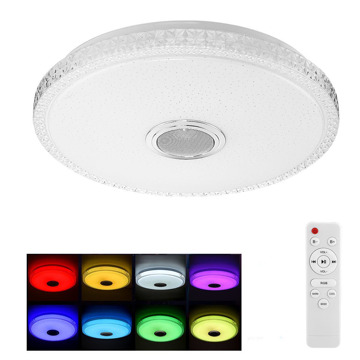 oyajia Deckenleuchte Kristall LED Deckenlampe 60W, günstig online kaufen