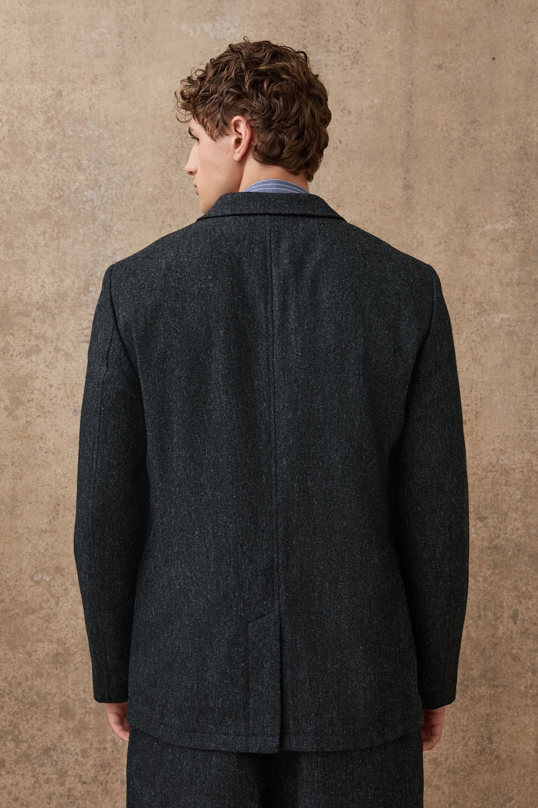 Next Sakko Relaxed Fit Anzugsakko aus Wollgemisch (1-tlg) günstig online kaufen