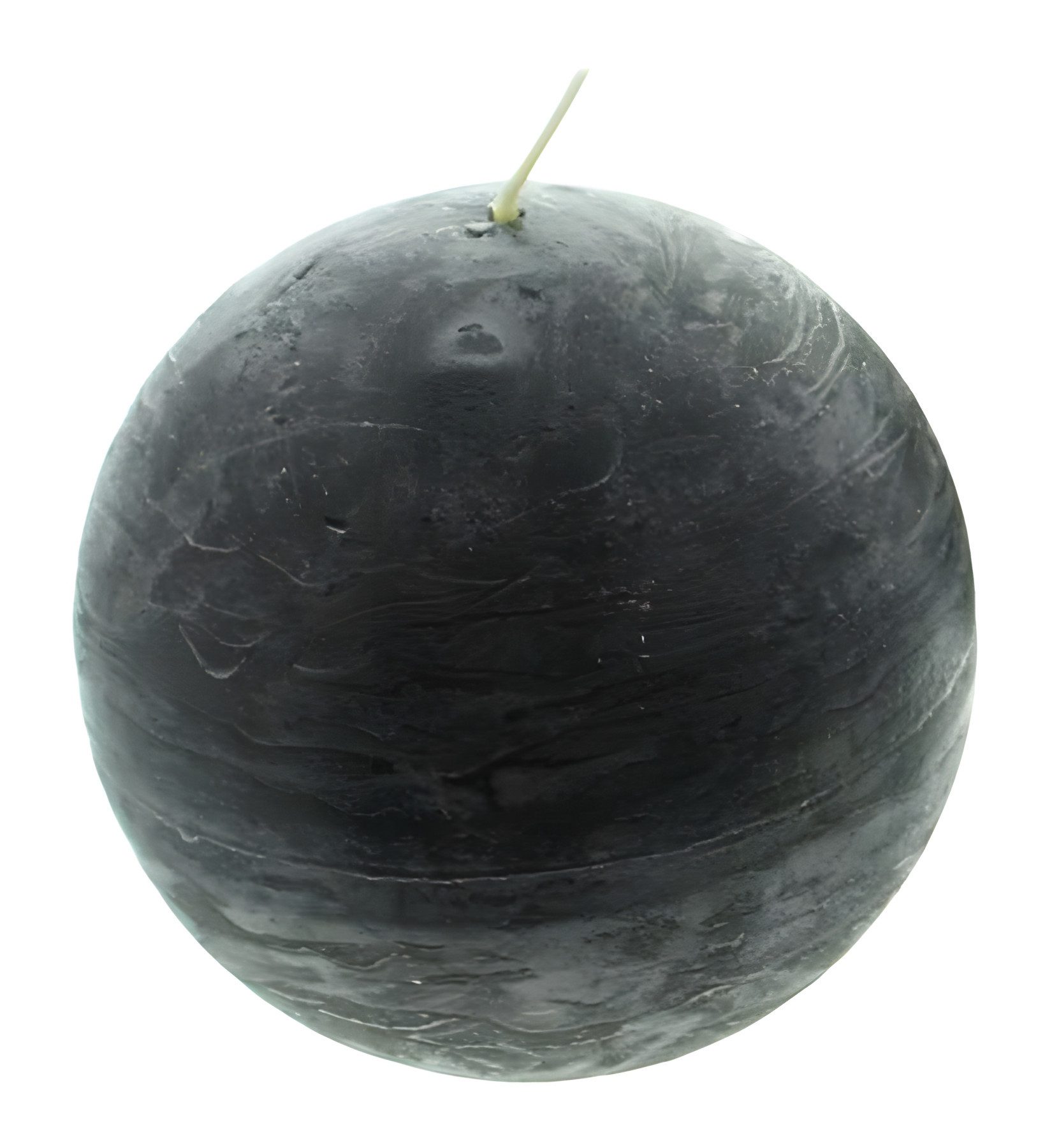 Dekoleidenschaft Kugelkerze "Black" in schwarz Ø ca. 8 cm, schwarze Kerzen, Wachs, Wachskerzen (4-tlg), Brenndauer 24 Stunden
