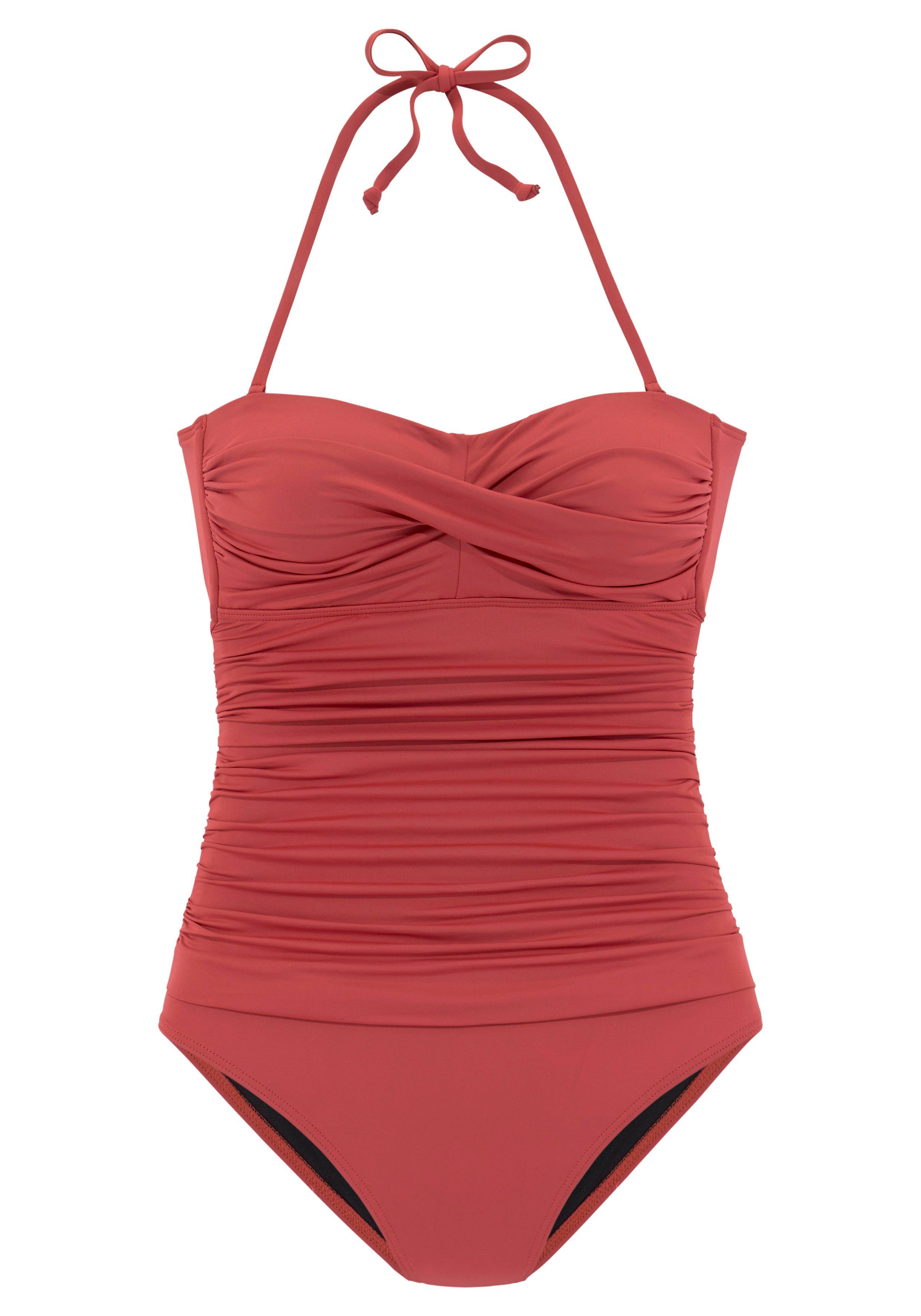 LASCANA Badeanzug in Bandeau-Optik günstig online kaufen