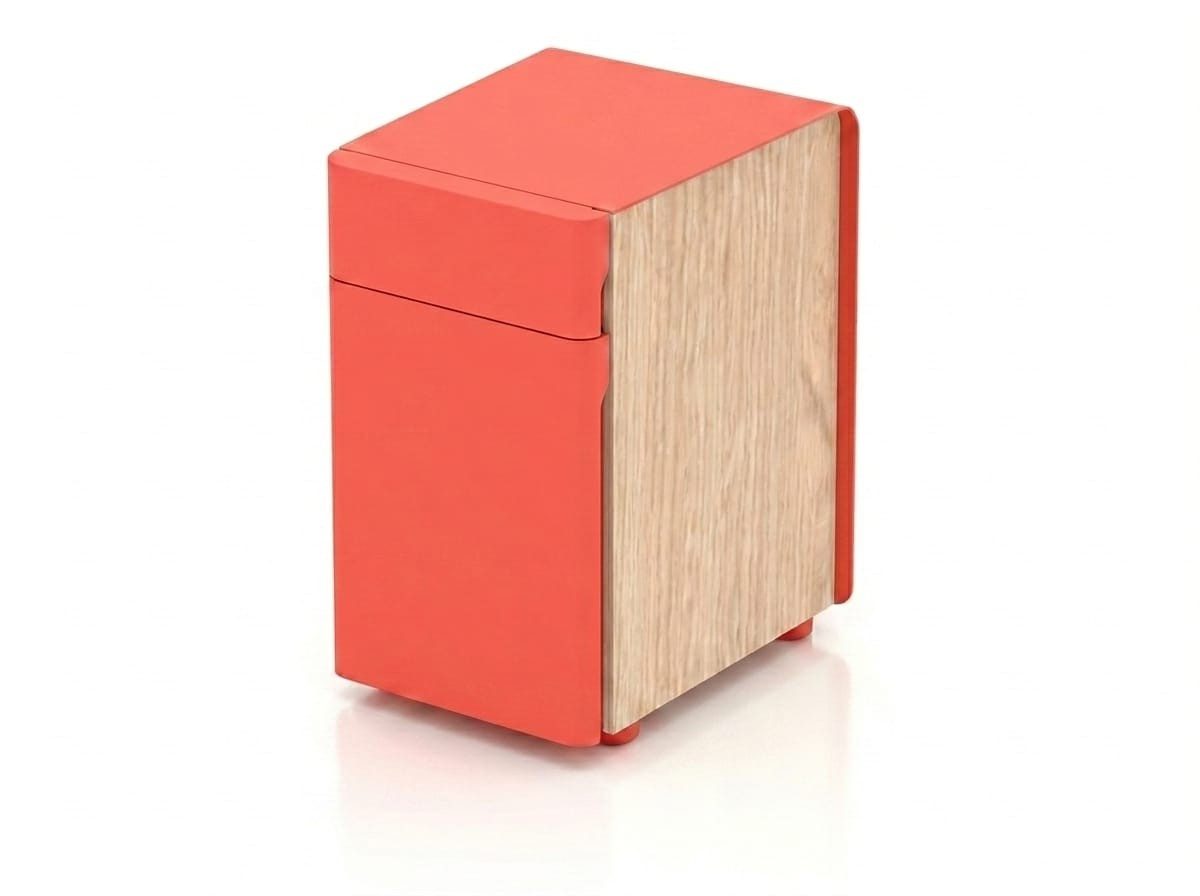 Xlmoebel Kommode Moderne Kommode rot aus Holz für Schlafzimmer und Büro Möbel (1-tlg)