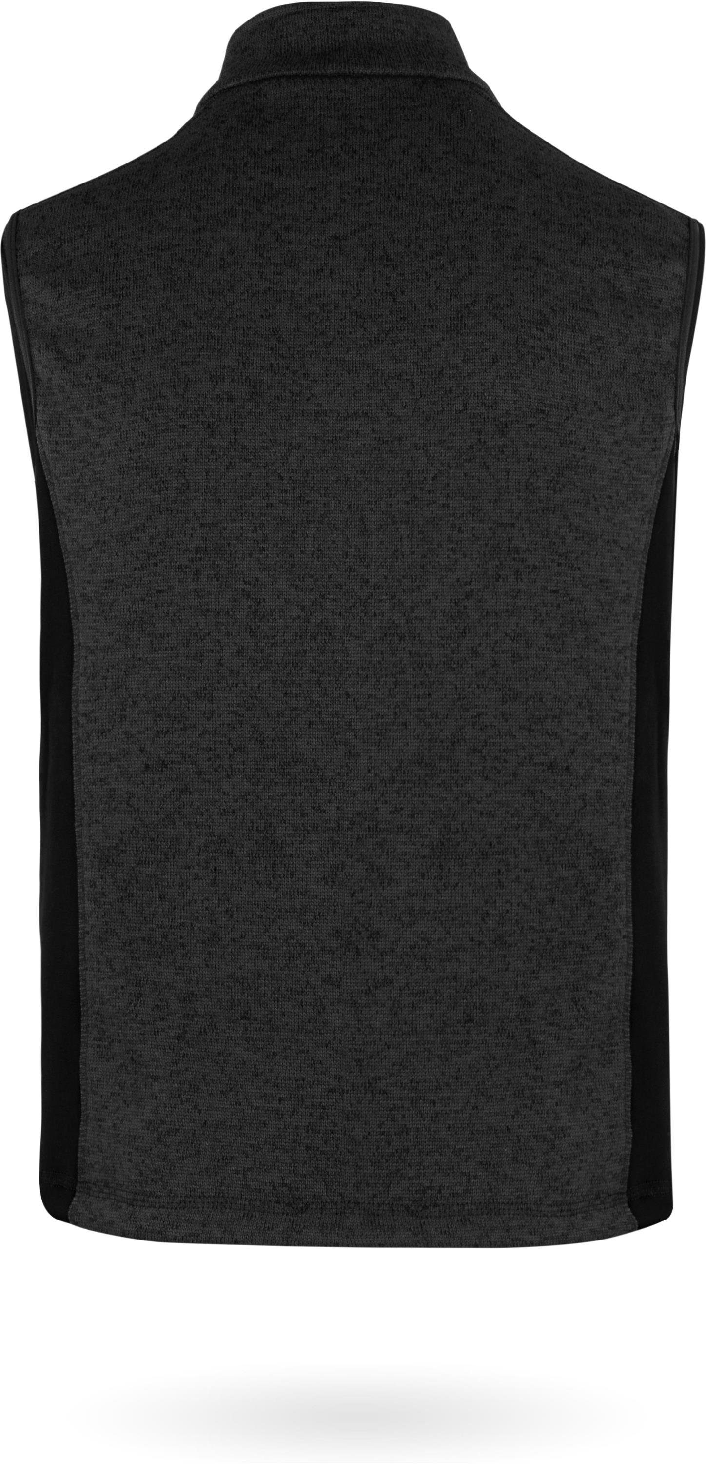 normani Fleeceweste Herren Strick-Fleeceweste Shamattawa Winterweste mit Seitentaschen und Neopren - Ärmellose Strickweste – Bild 5 von 5