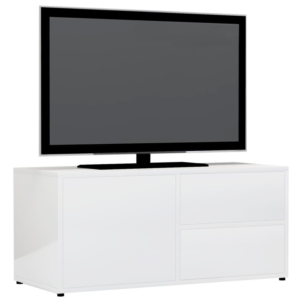 vidaXL TV-Schrank TV-Schrank Hochglanz-Weiß cm (1-St) 80x34x36 Holzwerkstoff