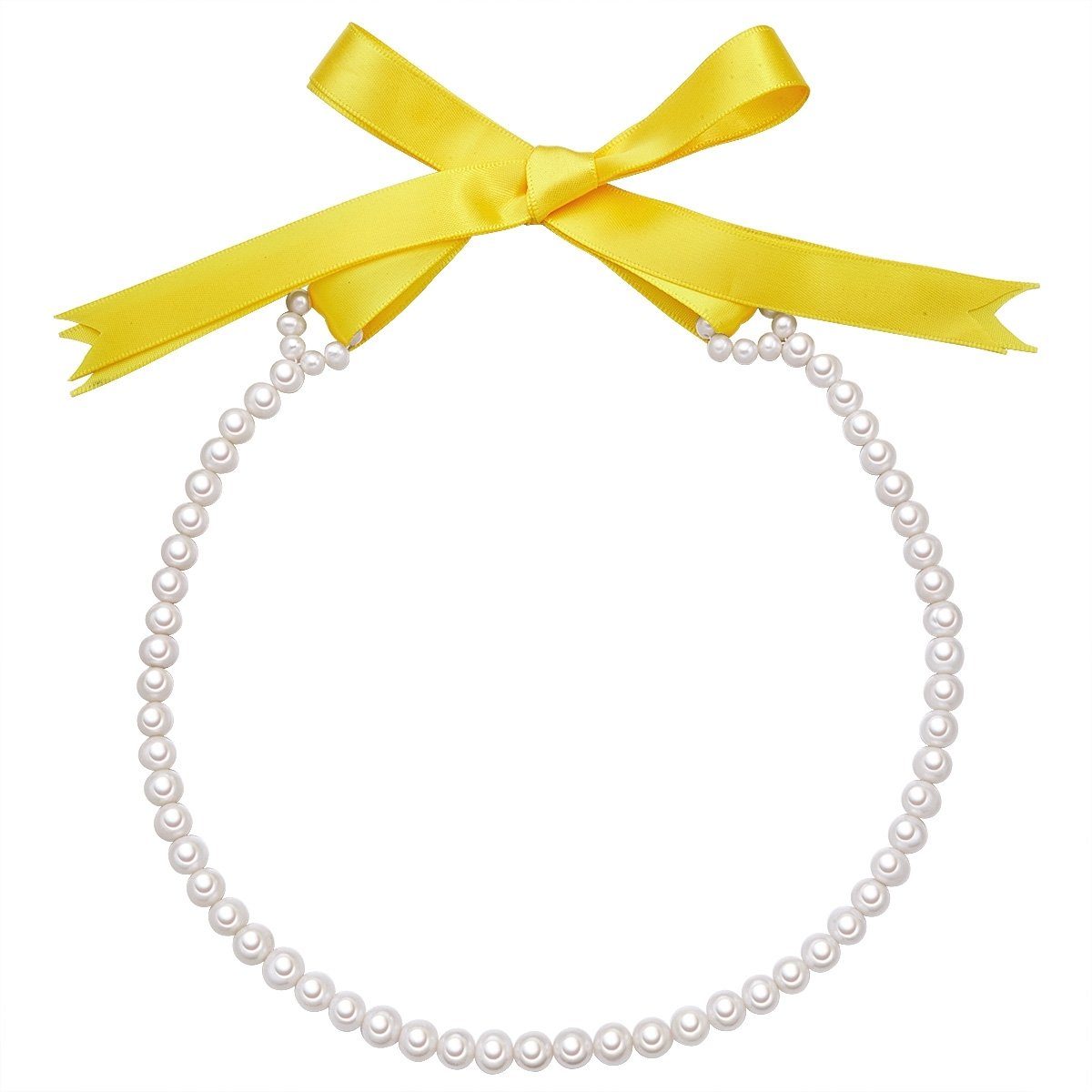Pearls Perlenkette gelb, Süßwasser-Zuchtperlen mit Valero
