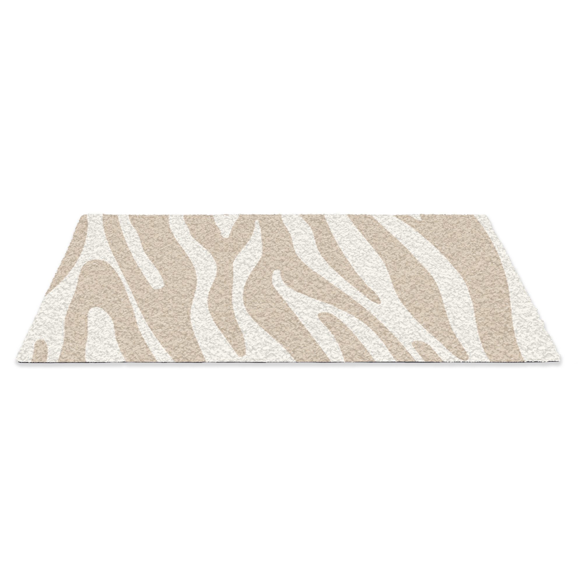 MuchoWow Fußmatte Zebramuster - Beige - Weiß - Tiermuster, Rechteckig, inne günstig online kaufen