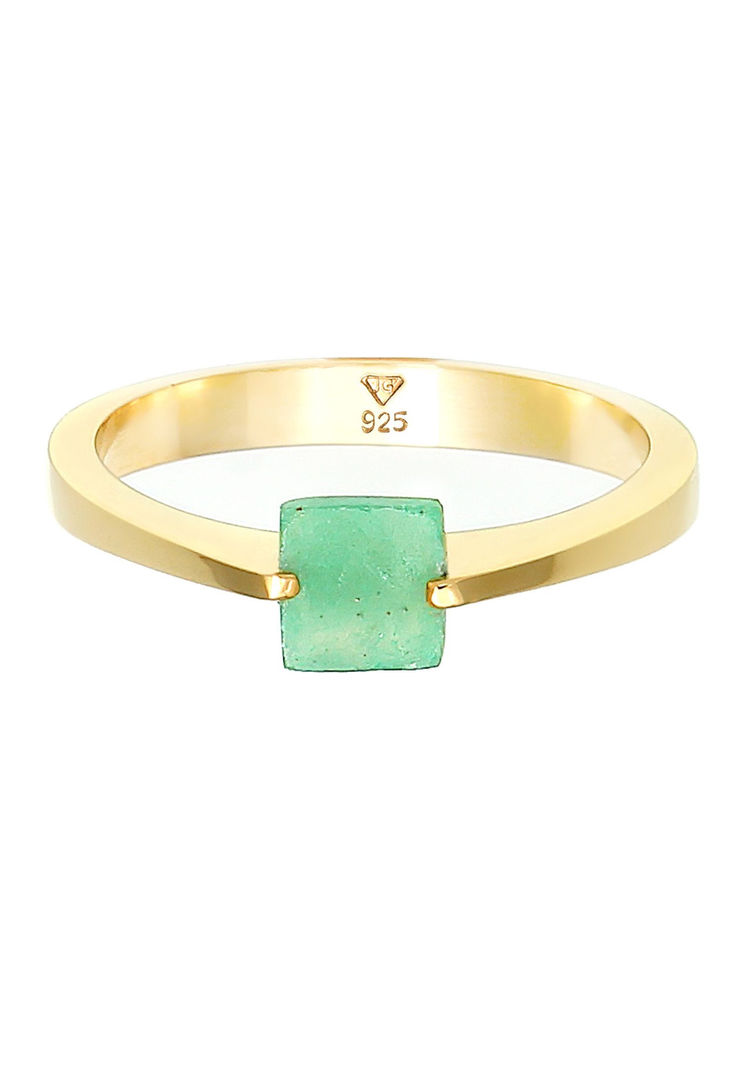 Elli Premium Fingerring Jade Grün Dreieck günstig online kaufen
