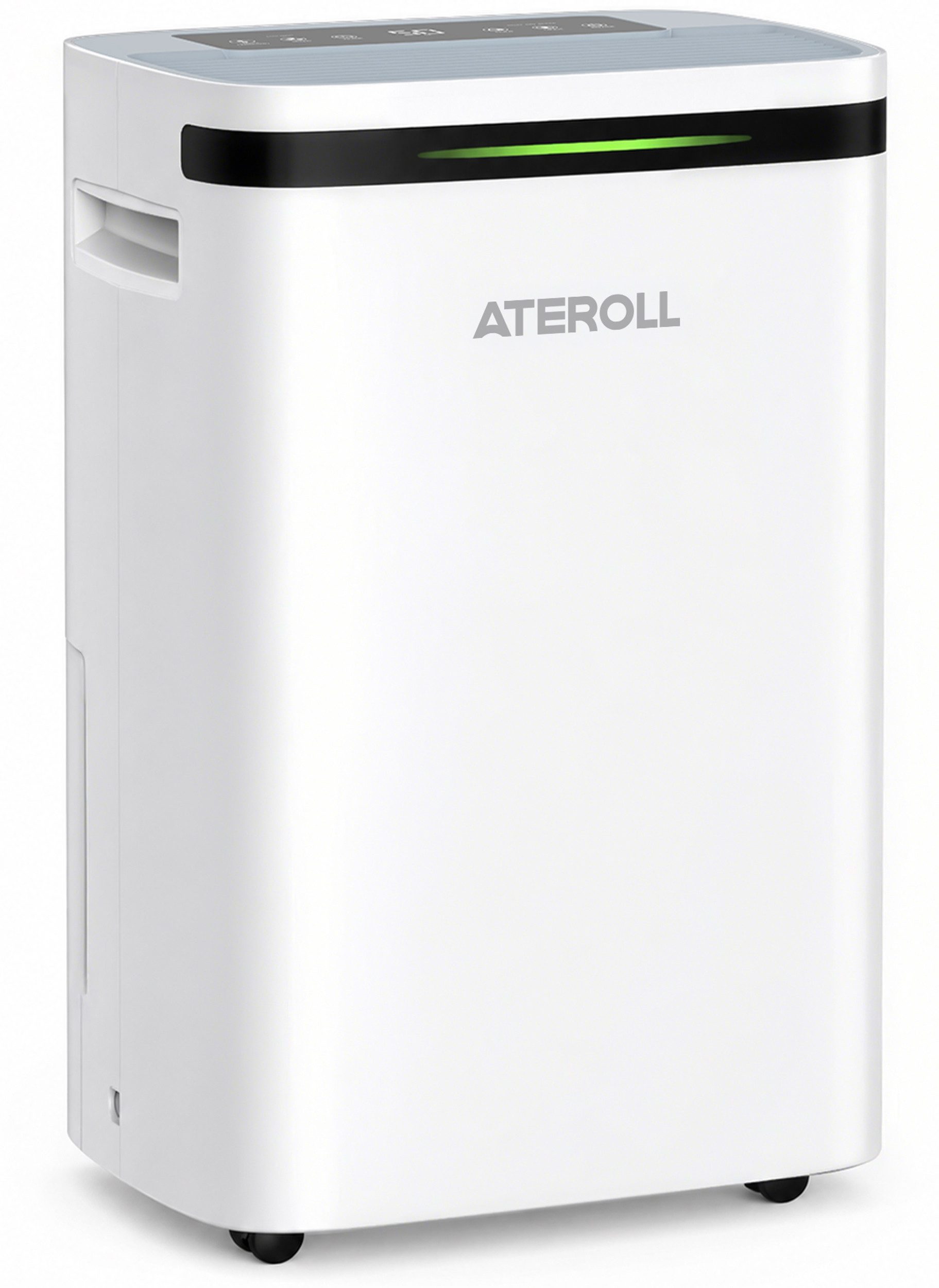 ATEROLL Luftentfeuchter Elektrisch 20L,3 Modi,Leise, - Ideal für die Wohnung & Schlafzimmer, für 180 m³ Räume, Entfeuchtung 20 l/Tag, Tank 2,5 l, Raumentfeuchter Trockner mit 24 Timer,LED Licht,und 360°-Rollen