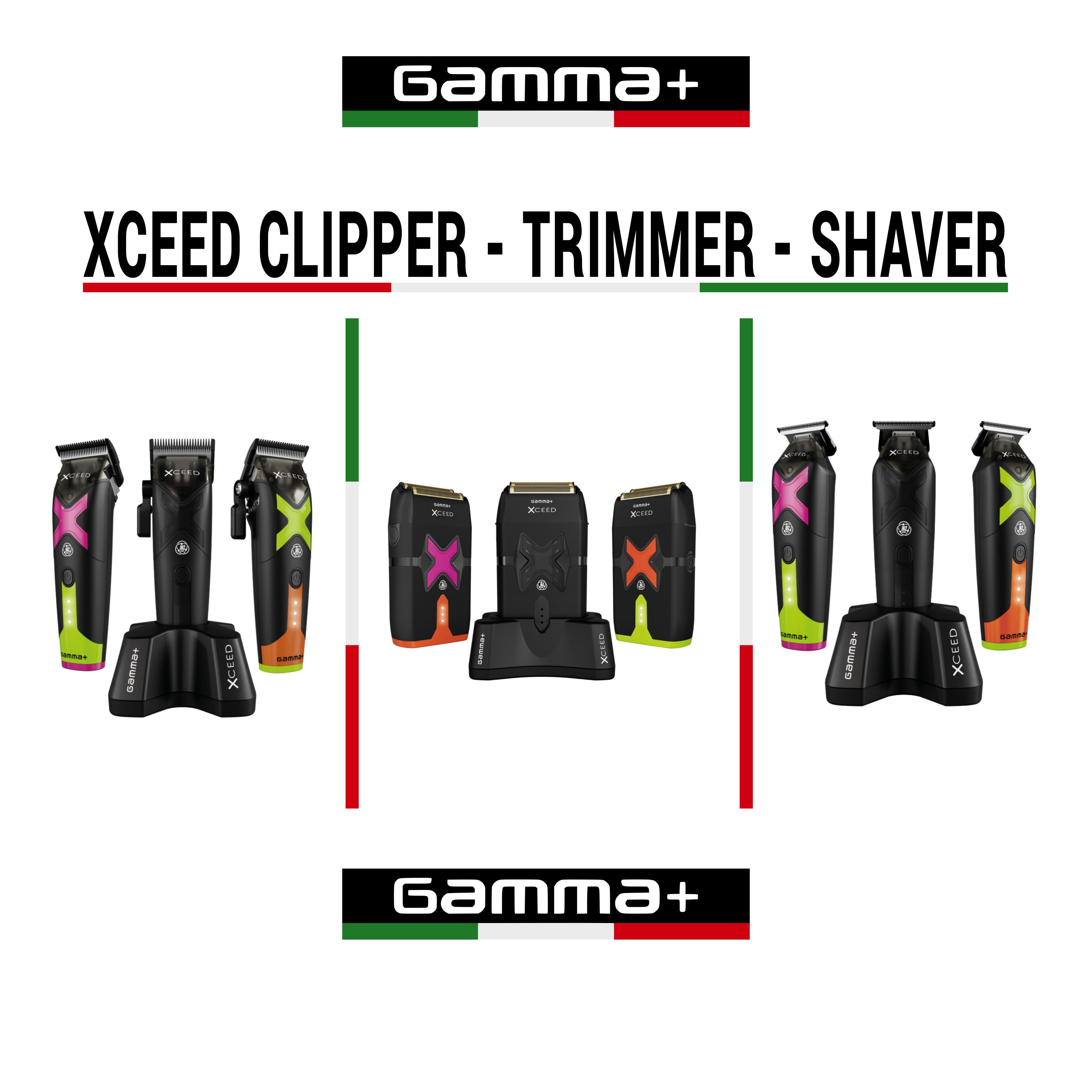 GAMMA+ Haarschneider Gamma+ Xcell Clipper + Trimmer + Shaver