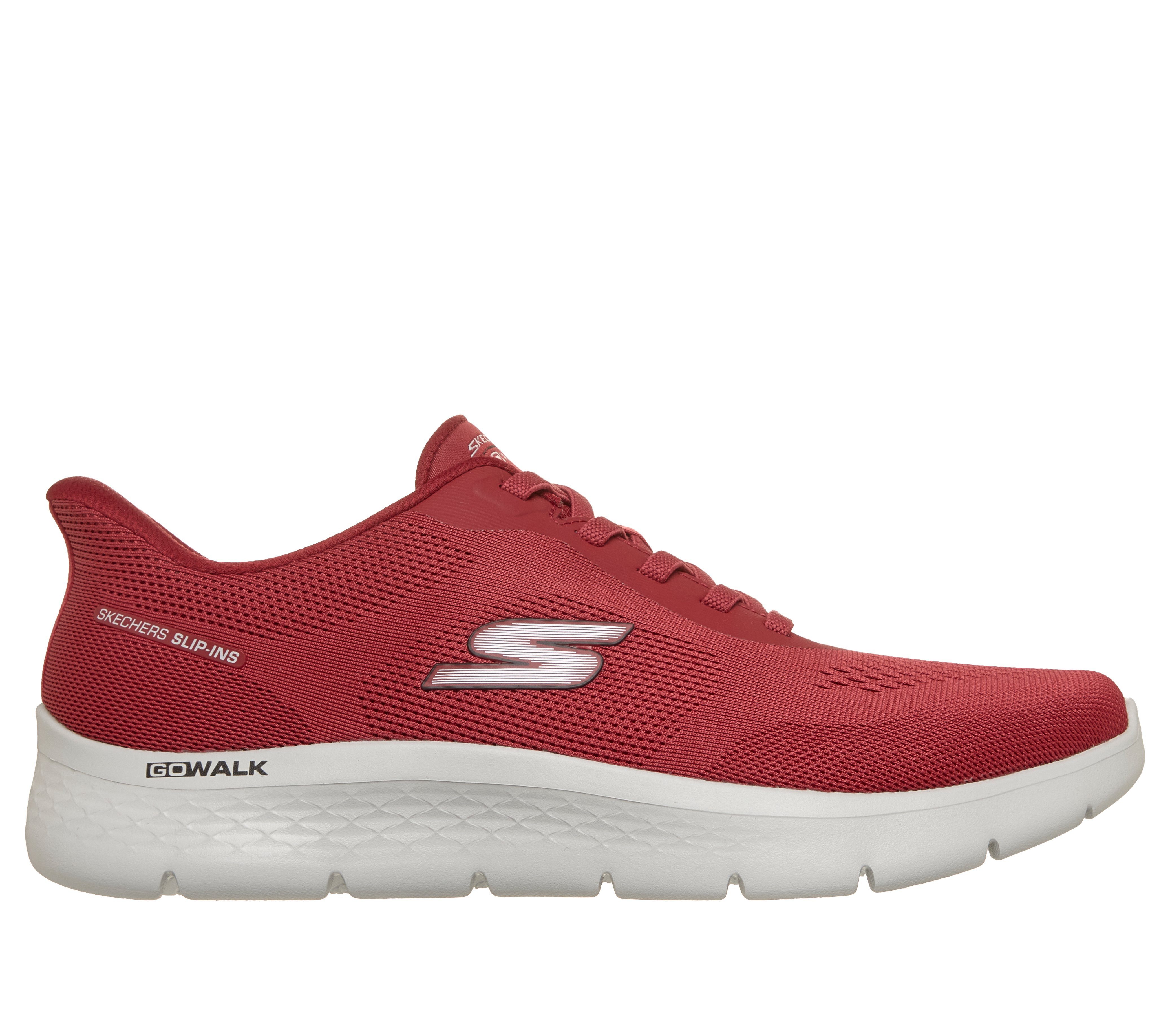 Skechers GO WALK FLEX-MASTER Slip-On Sneaker Schlupfschuh, Halbschuh, Freizeitschuh mit elastischen Schnürsenkeln