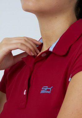 SPORTKIND Funktionsshirt Golf Poloshirt Damen & Mädchen bordeaux rot