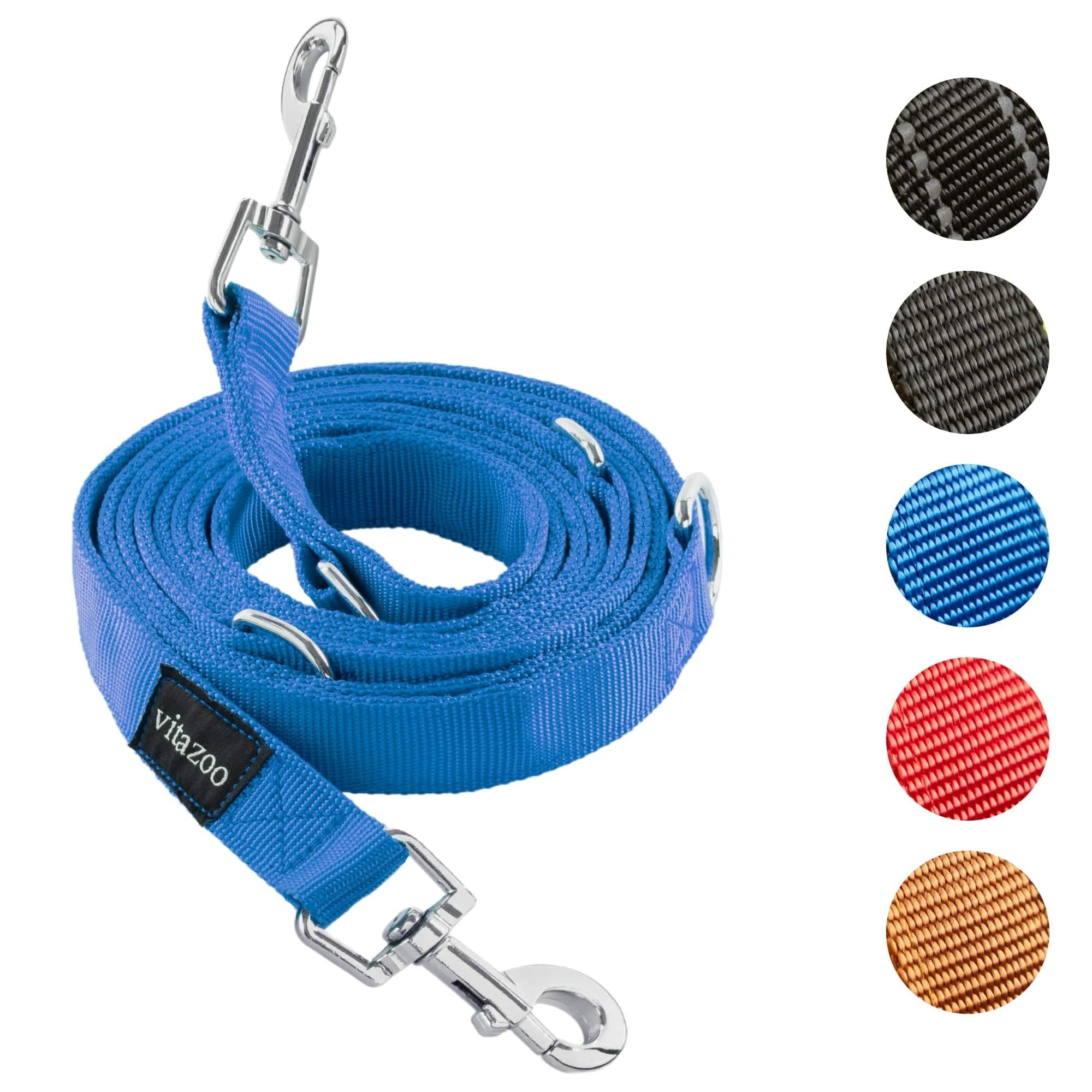 VITAZOO Hundeleine Vitazoo Hundeleine - Nylon-Graphit Leine, Nylonfaser (1-tlg)